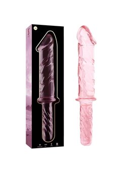 Nebula Series By Ibiza - Model 24 Dildo Borosilicate Glass 28.5 X 5 CM Pink