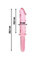 Nebula Series By Ibiza - Model 24 Dildo Borosilicate Glass 28.5 X 5 CM Pink