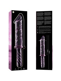 Nebula Series By Ibiza - Model 24 Dildo Borosilicate Glass 28.5 X 5 CM Pink