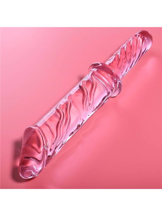 Nebula Series By Ibiza - Model 24 Dildo Borosilicate Glass 28.5 X 5 CM Pink