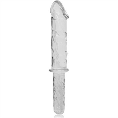 Nebula Series By Ibiza - Model 24 Dildo Borosilicate Glass 28.5 X 5 CM Clear
