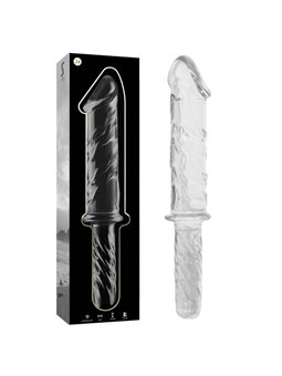 Nebula Series By Ibiza - Modello 24 Dildo in Vetro Borosilicato 28,5 X 5 CM Trasparente