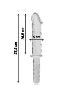 Nebula Series By Ibiza - Modello 24 Dildo in Vetro Borosilicato 28,5 X 5 CM Trasparente