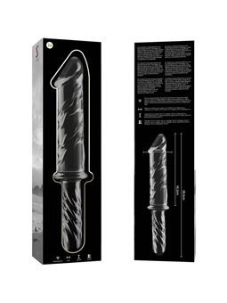 Nebula Series By Ibiza - Modello 24 Dildo in Vetro Borosilicato 28,5 X 5 CM Trasparente
