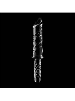 Nebula Series By Ibiza - Model 24 Dildo Borosilicate Glass 28.5 X 5 CM Clear