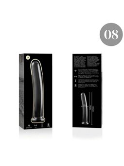 Nebula Series By Ibiza - Model 8 Dildo Borosilicate Glass 14.5 X 2 CM Clear