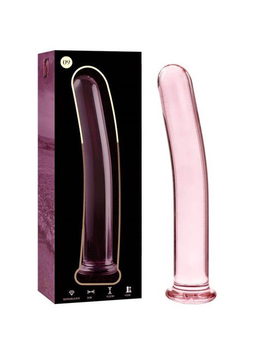 Nebula Series By Ibiza - Modello 9 Dildo in Vetro Borosilicato 15,5 X 2,5 CM Rosa