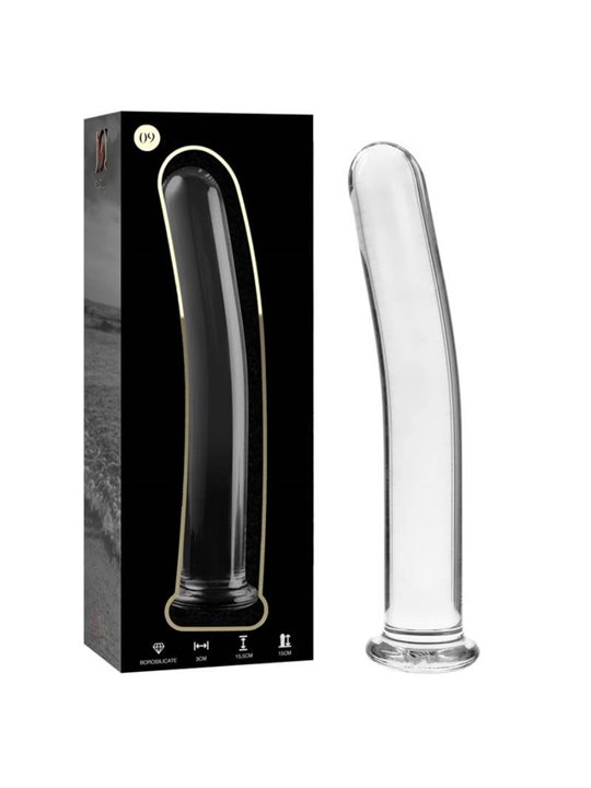 Nebula Series By Ibiza - Modello 9 Dildo in Vetro Borosilicato 15,5 X 2,5 CM Trasparente