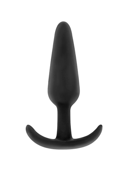 Black&Silver Hansel - Plug Anale in Silicone con Manico 8,2 CM