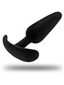 Black&Silver - Hansel Silicone Anal Plug with Small Handle