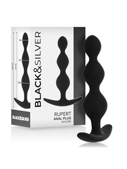 Black&Silver - Rupert Anal Ball Chain 10 CM