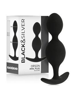 Black&Silver - Orson Plug Silicone 2 Anal Waves 9 CM