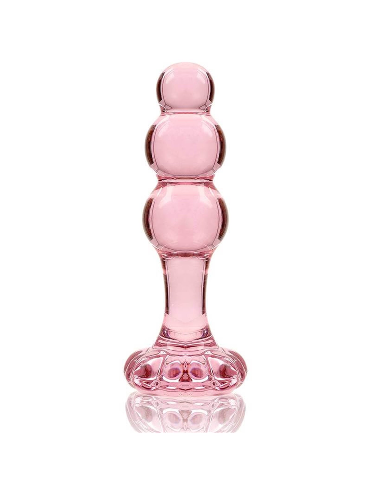 Nebula Series By Ibiza - Model 1 Anal Plug Borosilicate Glass 10.7 X 3 CM Pink