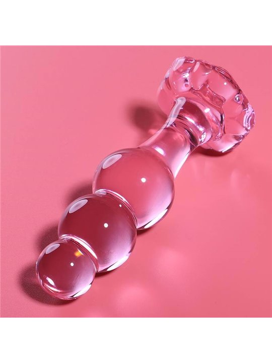 Nebula Series By Ibiza - Modello 1 Plug Anale Vetro Borosilicato 10,7 X 3 CM Rosa