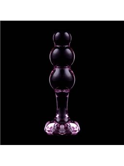 Nebula Series By Ibiza - Model 1 Anal Plug Borosilicate Glass 10.7 X 3 CM Pink