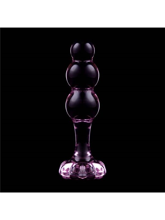 Nebula Series By Ibiza - Modello 1 Plug Anale Vetro Borosilicato 10,7 X 3 CM Rosa