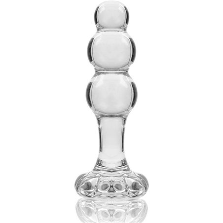 Nebula Series By Ibiza - Modello 1 Plug Anale Vetro Borosilicato 10,7 X 3 CM Trasparente