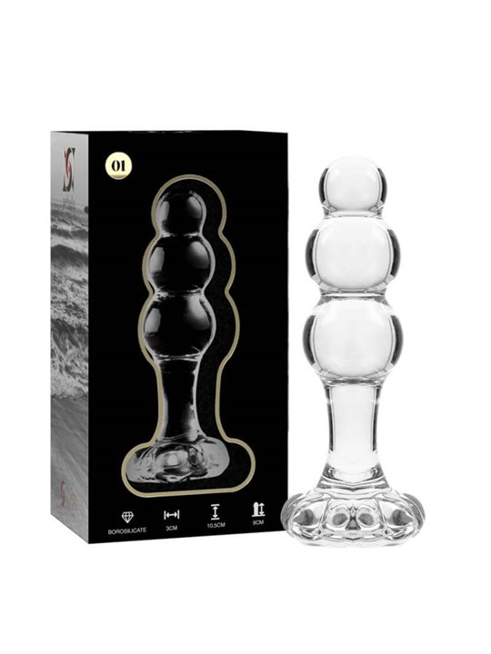 Nebula Series By Ibiza - Model 1 Plug Borosilicate Glass 10.7 X 3 CM Transparent
