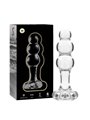 Nebula Series By Ibiza - Modello 1 Plug Anale Vetro Borosilicato 10,7 X 3 CM Trasparente