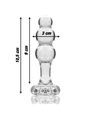 Nebula Series By Ibiza - Modello 1 Plug Anale Vetro Borosilicato 10,7 X 3 CM Trasparente