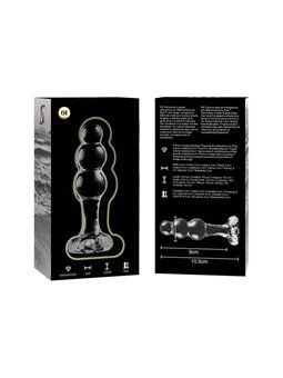 Nebula Series By Ibiza - Modello 1 Plug Anale Vetro Borosilicato 10,7 X 3 CM Trasparente
