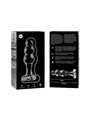 Nebula Series By Ibiza - Modello 1 Plug Anale Vetro Borosilicato 10,7 X 3 CM Trasparente