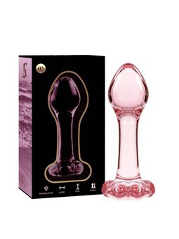 Nebula Series By Ibiza - Modello 2 Plug Anale Vetro Borosilicato 11 X 3,5 CM Rosa