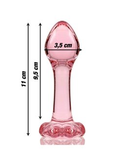 Nebula Series By Ibiza - Modello 2 Plug Anale Vetro Borosilicato 11 X 3,5 CM Rosa