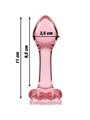 Nebula Series By Ibiza - Modello 2 Plug Anale Vetro Borosilicato 11 X 3,5 CM Rosa