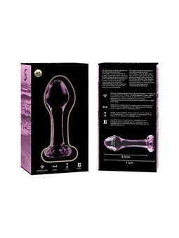 Nebula Series By Ibiza - Modello 2 Plug Anale Vetro Borosilicato 11 X 3,5 CM Rosa