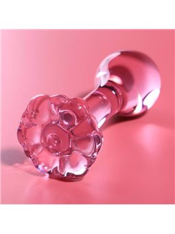Nebula Series By Ibiza - Modello 2 Plug Anale Vetro Borosilicato 11 X 3,5 CM Rosa