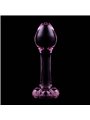 Nebula Series By Ibiza - Modello 2 Plug Anale Vetro Borosilicato 11 X 3,5 CM Rosa