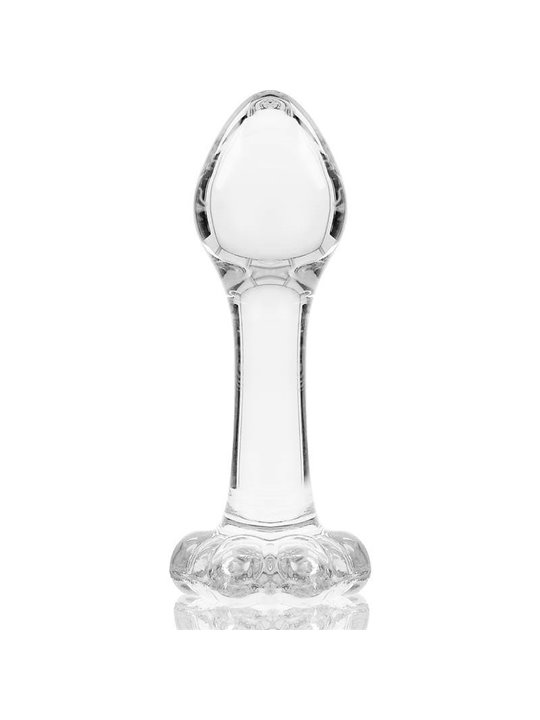 Nebula Series By Ibiza - Model 2 Anal Plug Borosilicate Glass 11 X 3.5 CM Clear