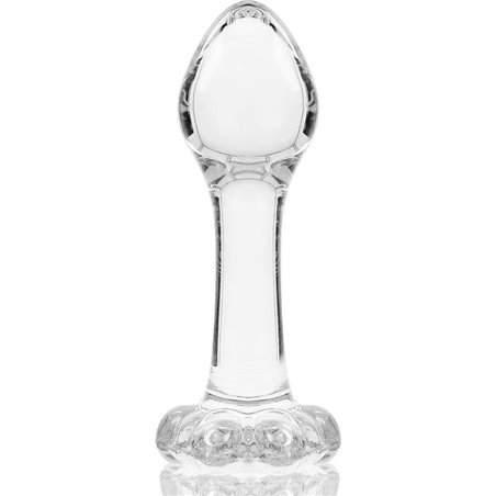 Nebula Series By Ibiza - Model 2 Anal Plug Borosilicate Glass 11 X 3.5 CM Clear