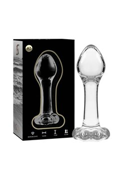 Nebula Series By Ibiza - Model 2 Anal Plug Borosilicate Glass 11 X 3.5 CM Clear
