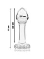 Nebula Series By Ibiza - Model 2 Anal Plug Borosilicate Glass 11 X 3.5 CM Clear