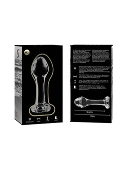 Nebula Series By Ibiza - Model 2 Anal Plug Borosilicate Glass 11 X 3.5 CM Clear