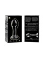 Nebula Series By Ibiza - Model 2 Anal Plug Borosilicate Glass 11 X 3.5 CM Clear