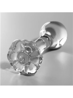 Nebula Series By Ibiza - Model 2 Anal Plug Borosilicate Glass 11 X 3.5 CM Clear