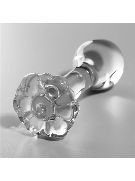 Nebula Series By Ibiza - Model 2 Anal Plug Borosilicate Glass 11 X 3.5 CM Clear