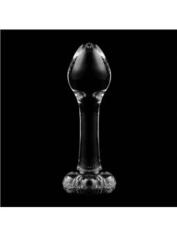 Nebula Series By Ibiza - Model 2 Anal Plug Borosilicate Glass 11 X 3.5 CM Clear