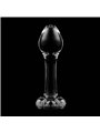 Nebula Series By Ibiza - Model 2 Anal Plug Borosilicate Glass 11 X 3.5 CM Clear