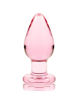 Nebula Series By Ibiza - Model 3 Anal Plug Borosilicate Glass 11 X 5 CM Pink