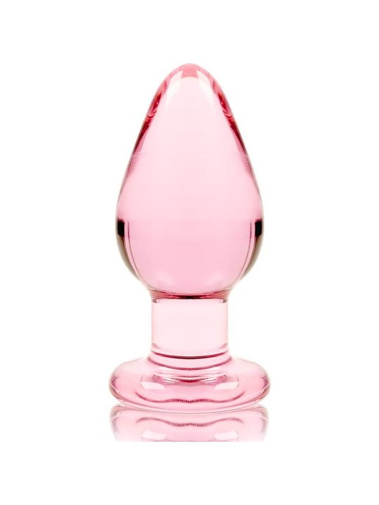 Nebula Series By Ibiza - Model 3 Anal Plug Borosilicate Glass 11 X 5 CM Pink