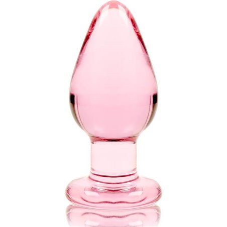 Nebula Series By Ibiza - Model 3 Anal Plug Borosilicate Glass 11 X 5 CM Pink