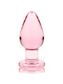 Nebula Series By Ibiza - Model 3 Anal Plug Borosilicate Glass 11 X 5 CM Pink