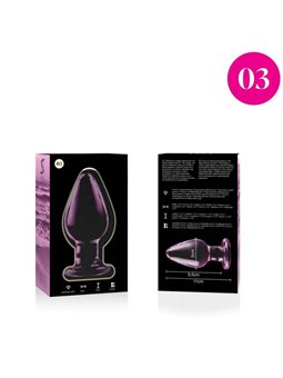Nebula Series By Ibiza - Model 3 Anal Plug Borosilicate Glass 11 X 5 CM Pink