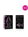 Nebula Series By Ibiza - Model 3 Anal Plug Borosilicate Glass 11 X 5 CM Pink
