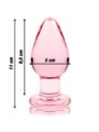 Nebula Series By Ibiza - Model 3 Anal Plug Borosilicate Glass 11 X 5 CM Pink