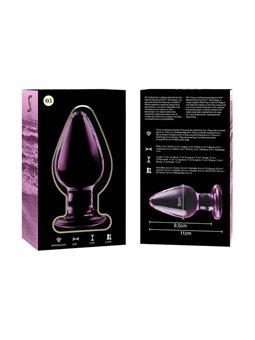 Nebula Series By Ibiza - Model 3 Anal Plug Borosilicate Glass 11 X 5 CM Pink
